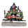 Weihnachtsdorf 24x15x26 cm Weihnachtsstation Lichter Geräusche und Bewegung