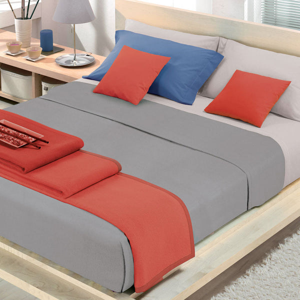 Cober Coprice Perlgraue Decke aus Baumwollmischung sconto