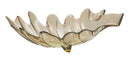 Svuota Tasche Leaf 33x20x11 cm Vetro Grigio