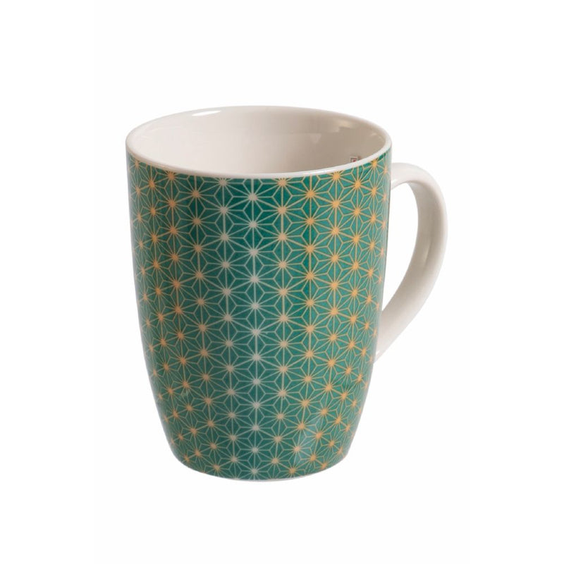 Set 6 Tazzine da Caffè Ø6x7 cm in Bone China VdE Tivoli 1996 Geometric