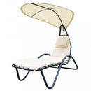 Dondolo Caprera C/Tettuccio 170x125x160 h cm in Acciaio Tortora
