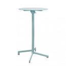 Tavolo Alto Vega Ø60x102 h cm in Acciaio Verde