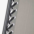 Sedia Poltrona Giardino Zero Gravity Pieghevole 112,5x87x62,5 cm Lucy Ecrù 