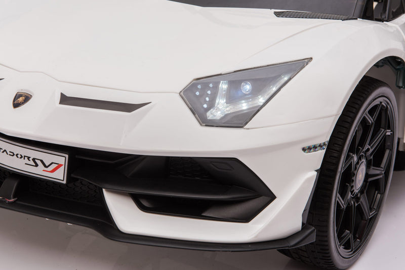 Macchina Elettrica per Bambini 12V con Licenza Lamborghini Aventador Bianca