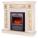 Camino Elettrico da Pavimento 102x110x30 cm Effetto Fiamma 2000W Versailles & Cristina Avorio