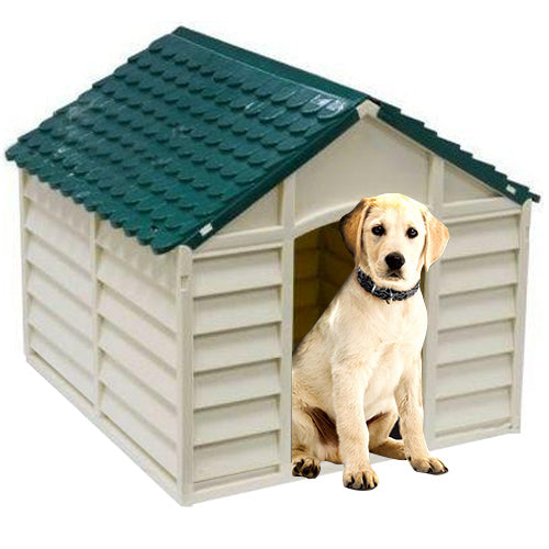 Kleine Hundehütte aus abnehmbarem PVC 71X71X68Cm Grau/Grün  prezzo
