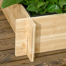 Fioriera da Esterno con Grigliato 95x95x110 cm in Legno di Abete Naturale