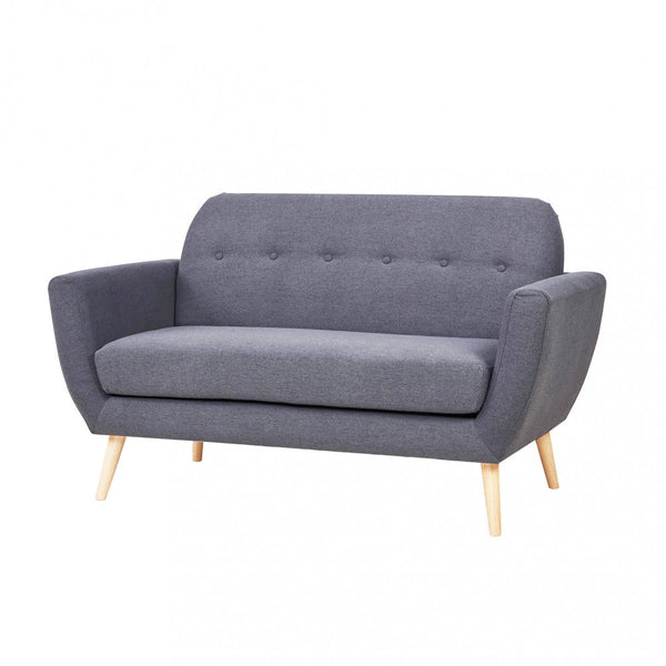 Burton 2-Sitzer-Sofa 147 x 79 x 86 h cm in dunkelgrauem Stoff sconto