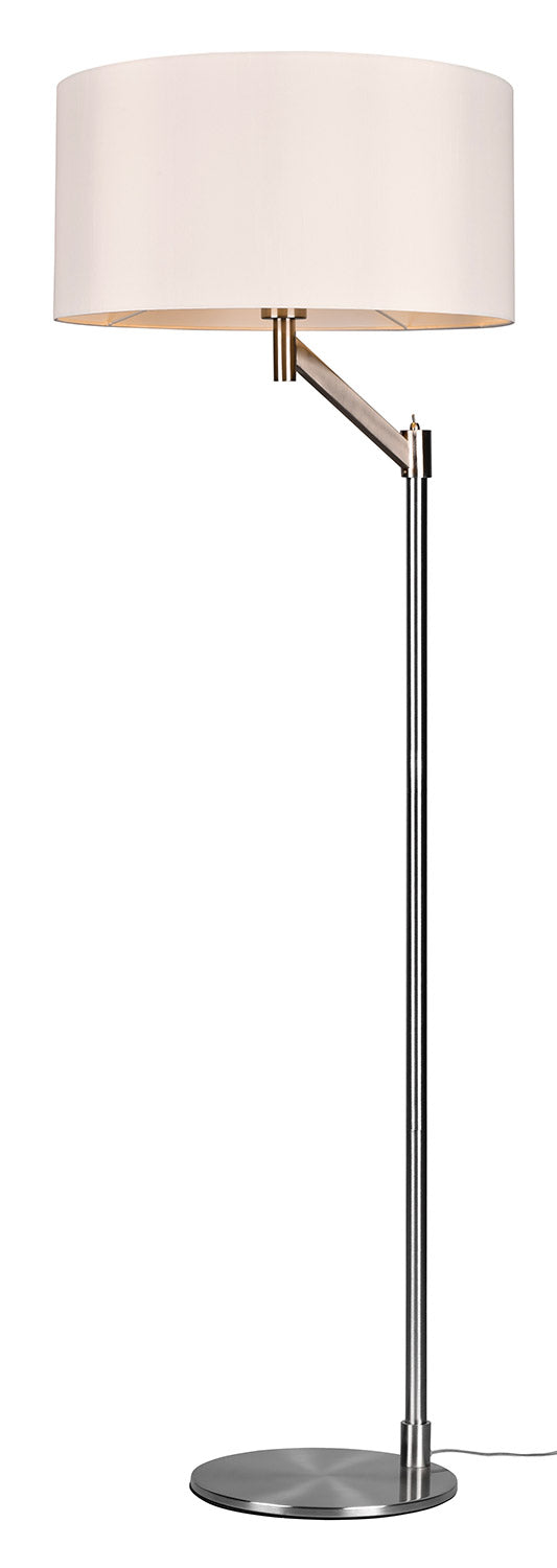 Piantana da Interno Attacco E27 in Metallo Nikel Satinato sconto