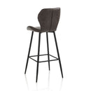 Set 2 Sgabelli 44,5x46x107,5 cm in Similpelle Marrone