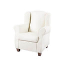 Poltrona Bergere 87x77x99 cm in Similpelle bianca