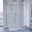Box Doccia 3 Lati 1 Anta Scorrevole in Cristallo Trasparente 8mm H195 Bonussi Alina Varie Misure