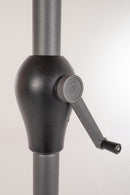 Ombrellone da Giardino 400x200x236 cm in Acciaio Brasil Tortora