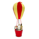 Babbo Natale con Mongolfiera H80 cm con Luci e Suoni