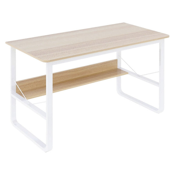 Scrivania da Ufficio 120x60x72 cm in Metallo e Legno Carla Bianco/Frassino online