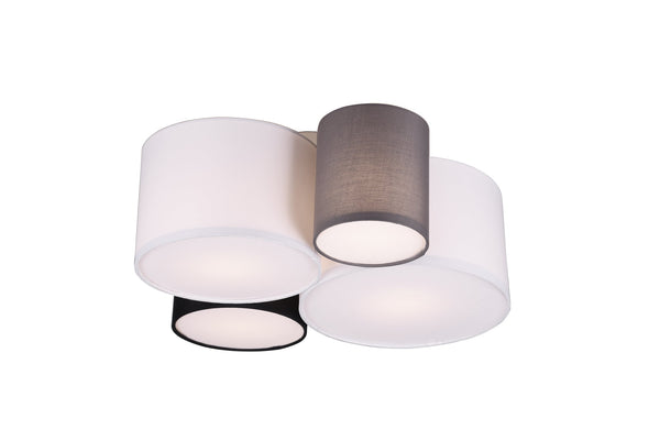 E27 Innendeckenleuchte aus mehrfarbigem Stoff sconto