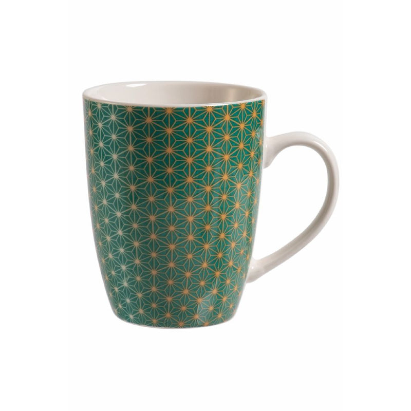 Set 6 Tazzine da Caffè Ø6x7 cm in Bone China VdE Tivoli 1996 Geometric