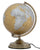 Oranger Globus mit Licht Ø25x38 cm Metall und Kunststoff Gold Rost und Silber
