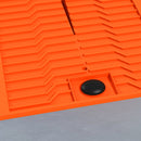 Set 2 Rampe per Auto 91x30x21 cm con Carico Massimo 5 Tonnellate in Plastica Arancione  