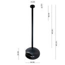 Camino a Bioetanolo a Soffitto Skyfall Serbatoio 850 ml in Acciaio Verniciato Nero