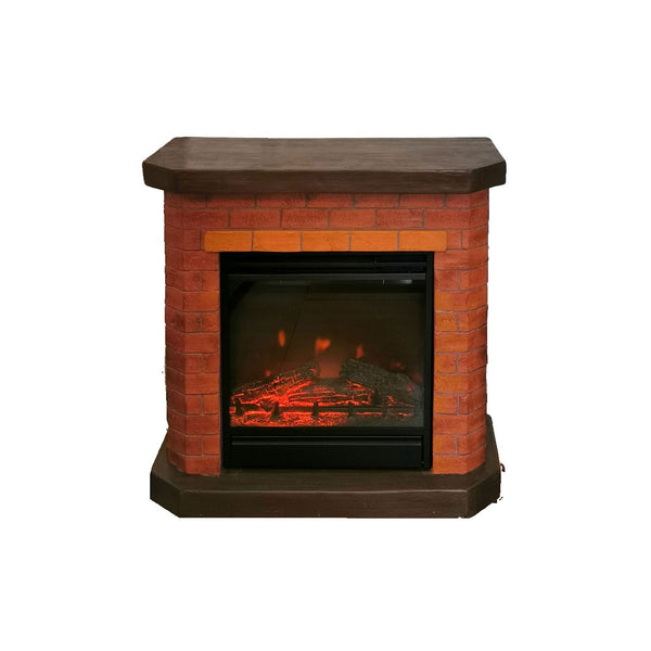 online Elektrischer Bodenkamin 66x65x28 cm Flammeneffekt 1800W Vannini Bricchetto