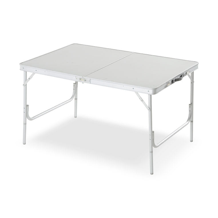 Tavolo da Campeggio Pieghevole Rettangolare in Alluminio e MDF Taddei 120