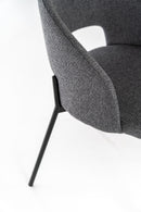 Set 2 Sedie 52x55,5xH78,5 cm in Tessuto Greta Grigio