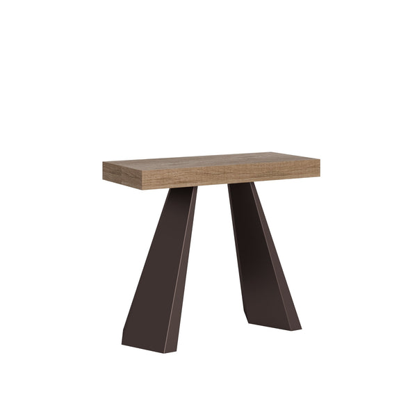 Consolle Allungabile 90-196x40x77 cm in Nobilitato Marrone acquista