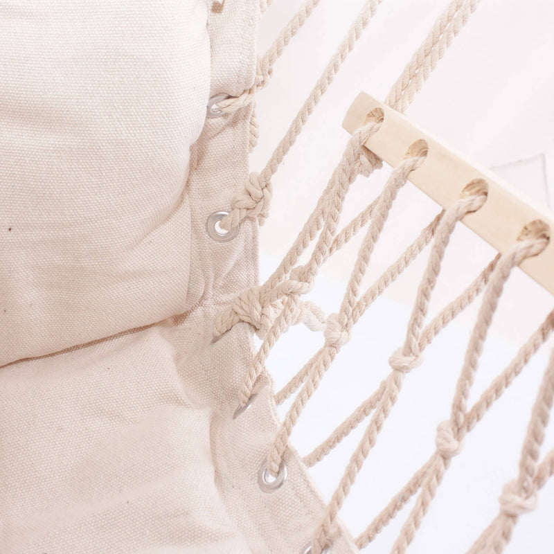 Amaca Poltrona Sospesa 95x50 cm in Cotone Beige