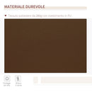 Tenda da Sole Avvolgibile a Parete 395x245 cm in Metallo e Poliestere Rosso ruggine