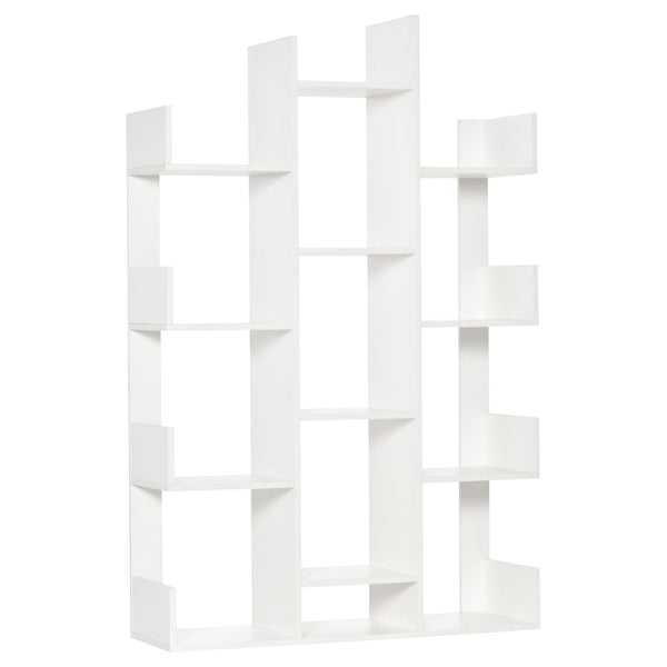 online Tree Bücherregal 96x30x150 cm 13 Regale Weiß
