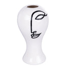 Vaso con Viso Ø12,8x24 cm  in Ceramica VdE Tivoli 1996 Vis a Vis