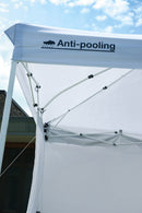 Gazebo Pieghevole da Giardino in Ferro 3x3m Bianco
