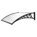 Pensilina Maya in Policarbonato Compatto Satinato Nero Varie Misure