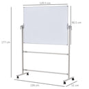 Lavagna Magnetica 139x51x177 cm in Alluminio  Bianco