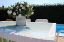 Tavolo Azore 150x90 cm in Wicker Bianco