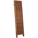 Separé 4 Pannelli in Bambù e Legno Scuro 180x180x2 cm 