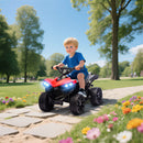 Quad Elettrico per Bambini ATV 6V Ricaricabile con Fari e Musica Rosso      