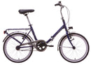 Bicicletta Graziella Pieghevole 20” in Acciaio Blu Metallizzato