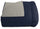 Doubleface Winterdecke 300gr Dunkelblau/Hellgrau