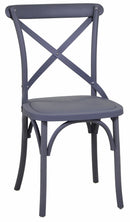 Sedia da Giardino in Plastica Cross Grigio