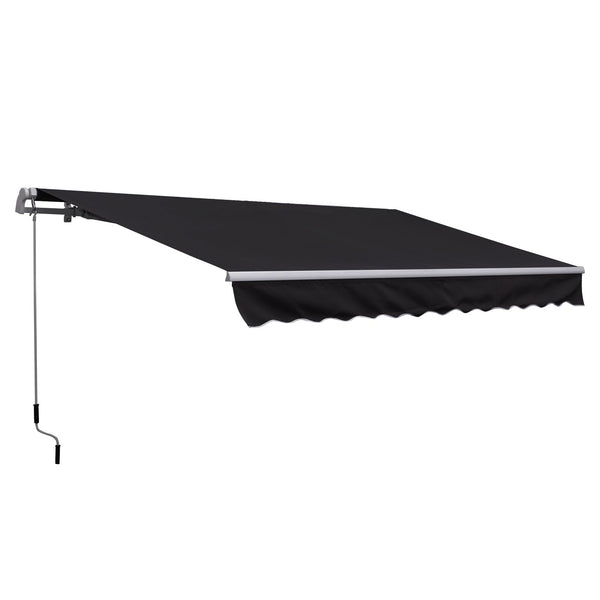Wandrollmarkise 3x2,5m aus Aluminium und grauem Polyester acquista