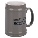 Boccale di Birra Ø8x13 cm in New Bone China VdE Tivoli 1996 Spqr grigio