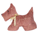 Fermaporta tessuto cane rosa cm 35x5xh26