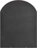 Pedana Salvapavimento per Stufe a Pellet e Legna 90x80 cm in Acciaio Nera