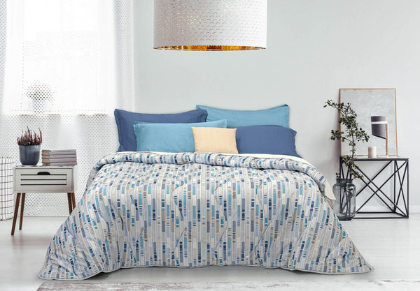 online Winterdecke bedruckt aus reiner Baumwolle 300gr Cober Trail Blue Verschiedene Größen