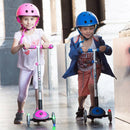 Monopattino 3 ruote a LED Telescopico e Ripiegabile Max 50Kg Globber Elite Blu