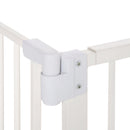 Cancelletto di Sicurezza per Cani Montaggio a Pressione Chiusura Automatica 76,2A cm Bianco 