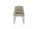 Set 4 Sedie Ginevra 54x63x89 cm in Tessuto Easy-Clean Beige       