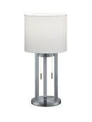 Lampada tavolo da Interno a led in Metallo Nickel Opaco